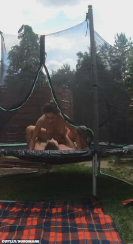 Amateur Hotwife Outdoor Real Couple Riding Sex Squirt Squirting Standing Doggy Porn GIF by duromami