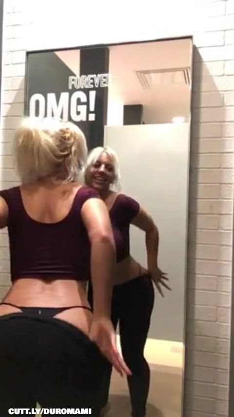 Amateur Big Tits Boobs Bouncing Tits Dressing Dressing Room Public Undressing Porn GIF by duromami