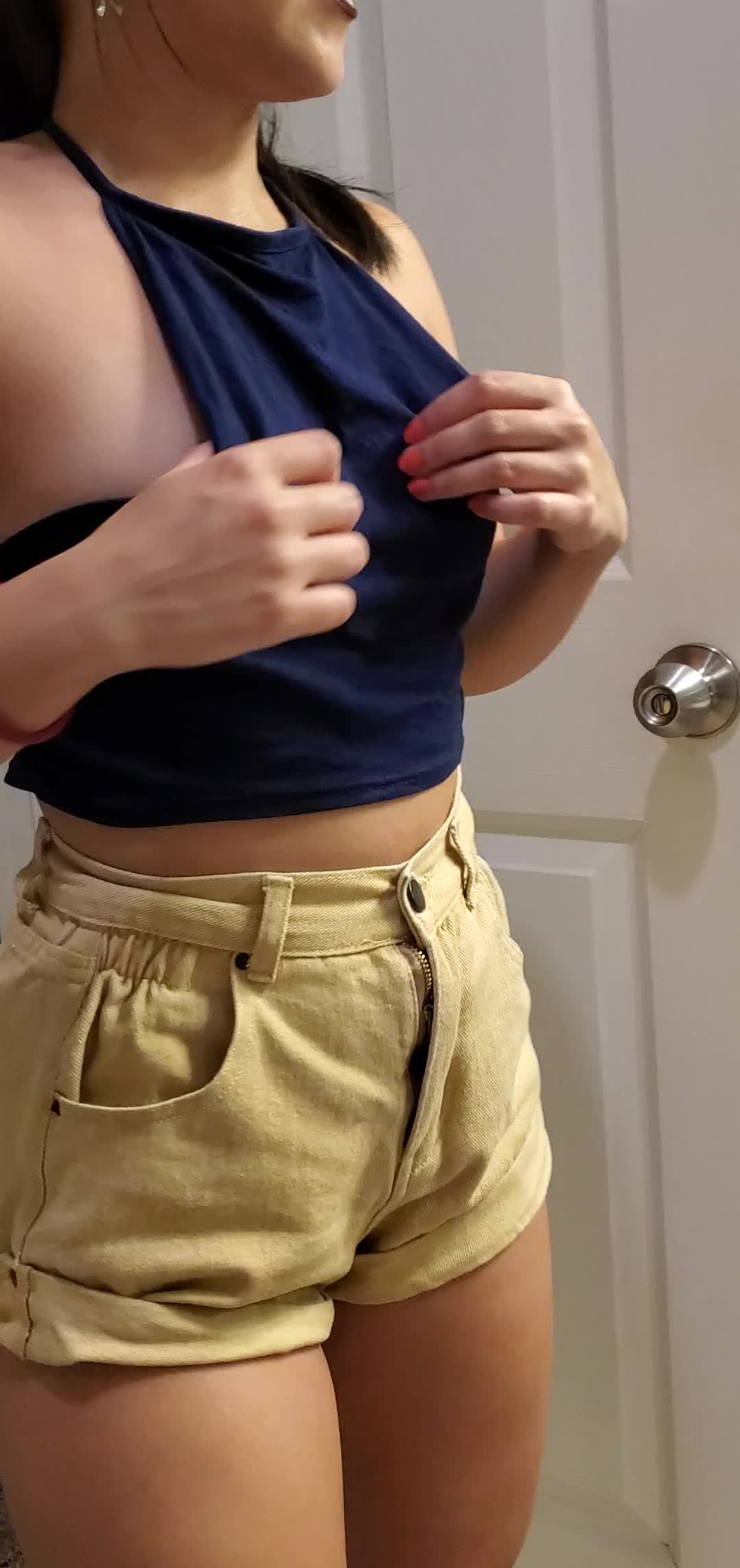 Do you like my small perky tits? 4'11 Filipina