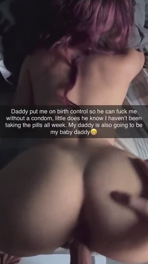 Tricking daddy into cumming inside raw