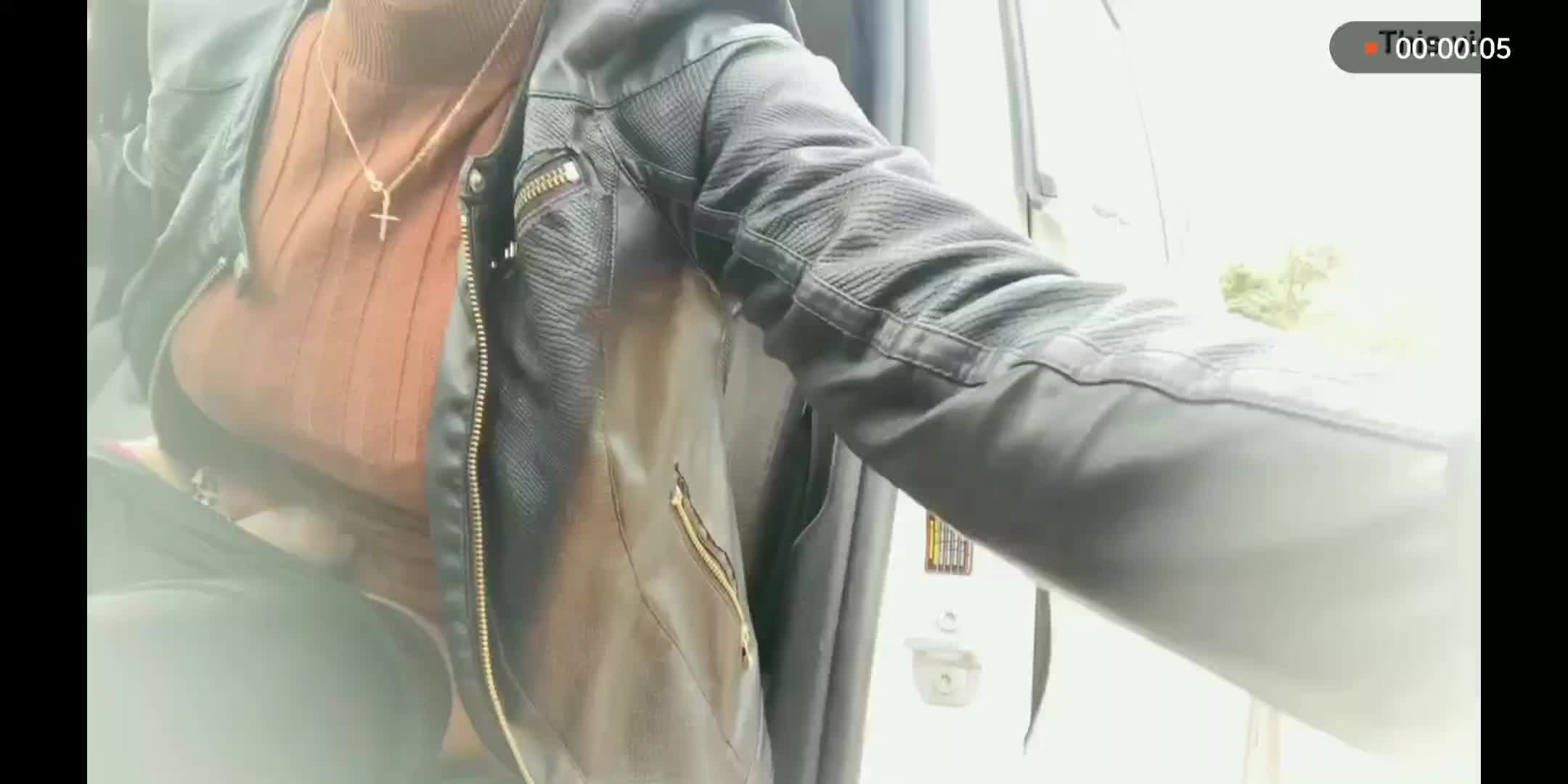 My Number 1 bigdickgirl Yasmin dornelles pulls over to stroke that beautiful thick cock of hers