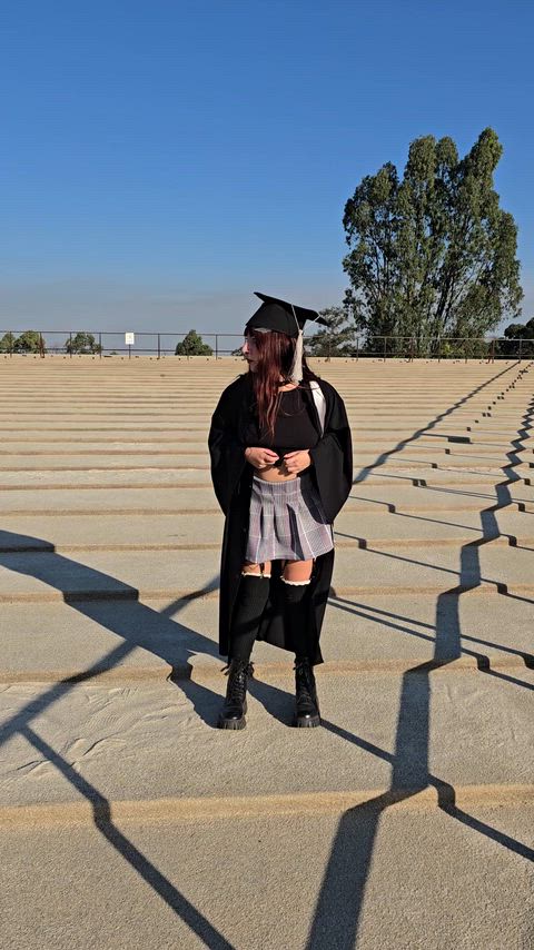 Warming up for the graduation party