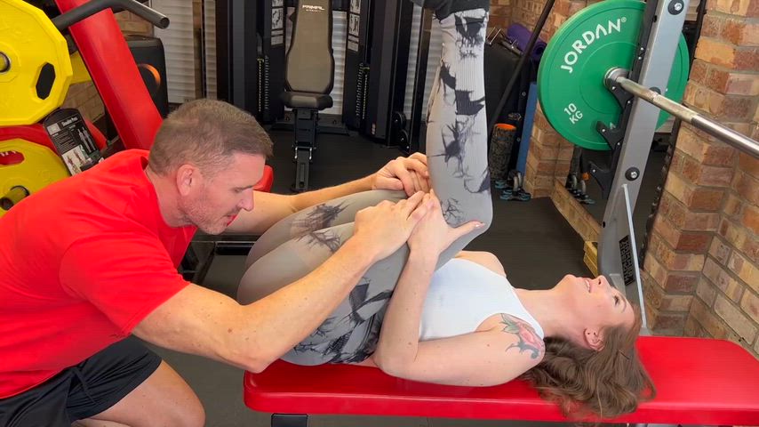 Personal trainer (Marc Rose) fucks his client Katie Cooper (OC)