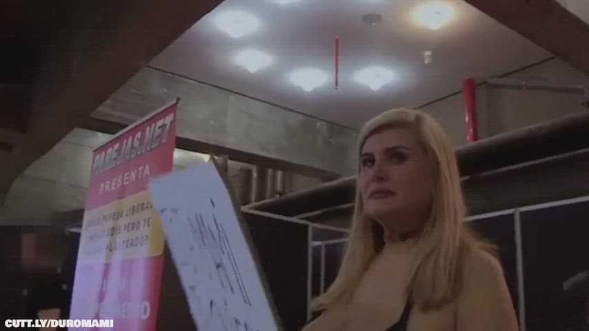 Amateur BBW Big Tits Blowjob Public Riding Sex Stranger Watching Porn GIF by duromami