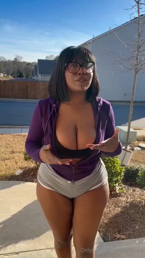 BBC Backshots Big Ass Booty Doggystyle Ebony Ebony Couple Glasses Standing Doggy Thick Porn GIF by manemane6