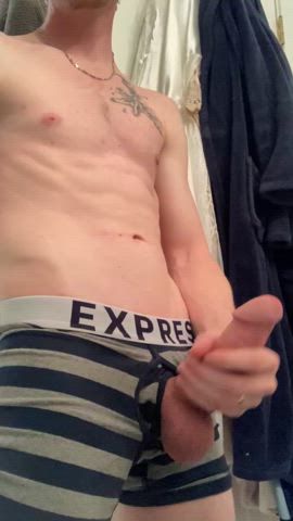 Big Dick Jerk Off Underwear Porn GIF by docswayzee