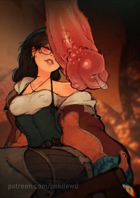 Your camp was discovered (pokilewd) [monster hunter]