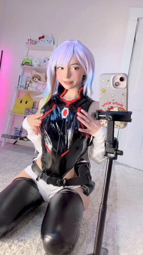 18 Years Old Asian Barely Legal Cosplay OnlyFans Petite Rule34 Small Tits Solo Teen Porn GIF by miamiaof