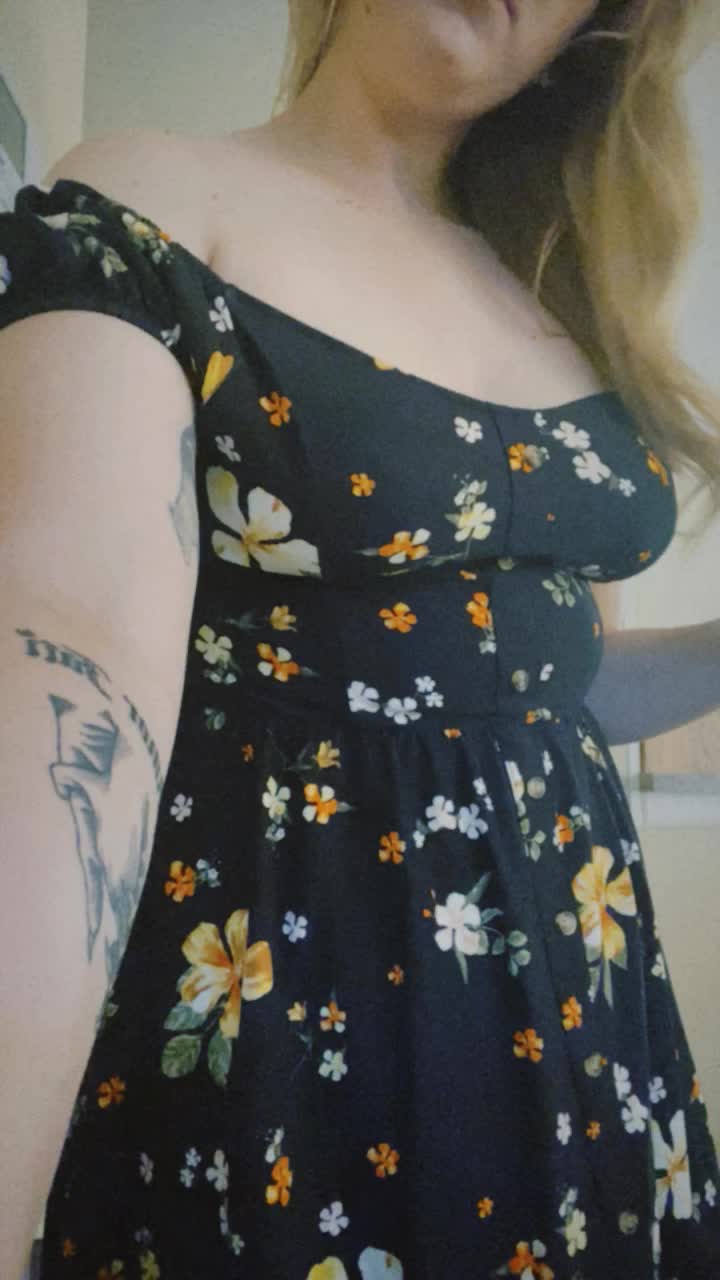You could fuck me in my dress, or I could take it off like this