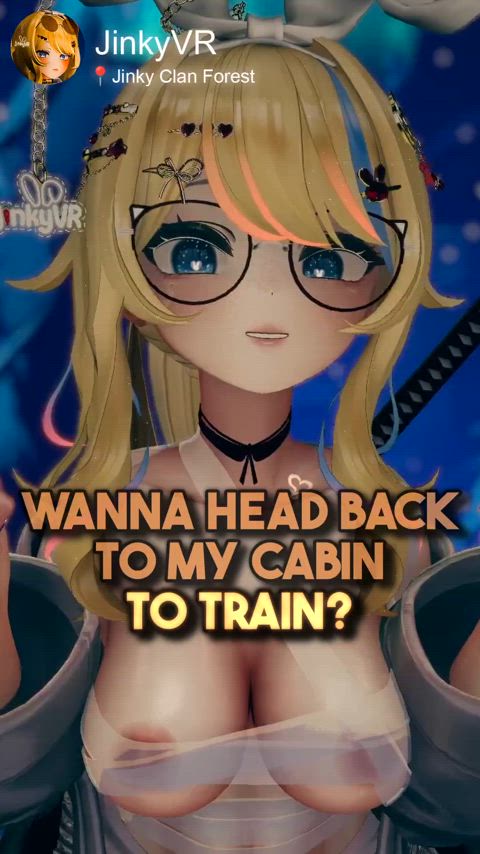 Slutty Shinobi takes you back to her cabin to ride your cock (JinkyVR)