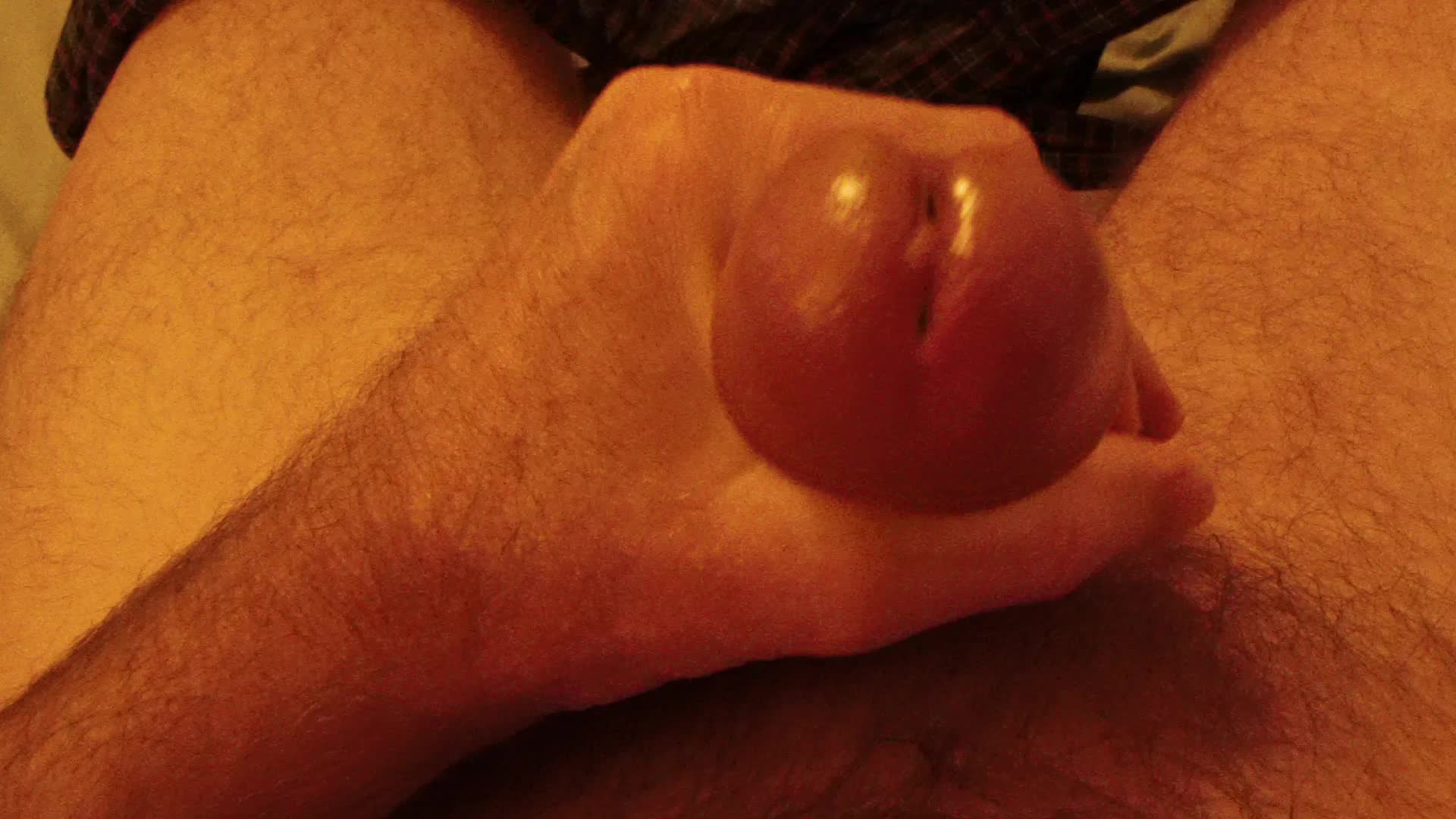 My big mushroom head dripping slippery precum