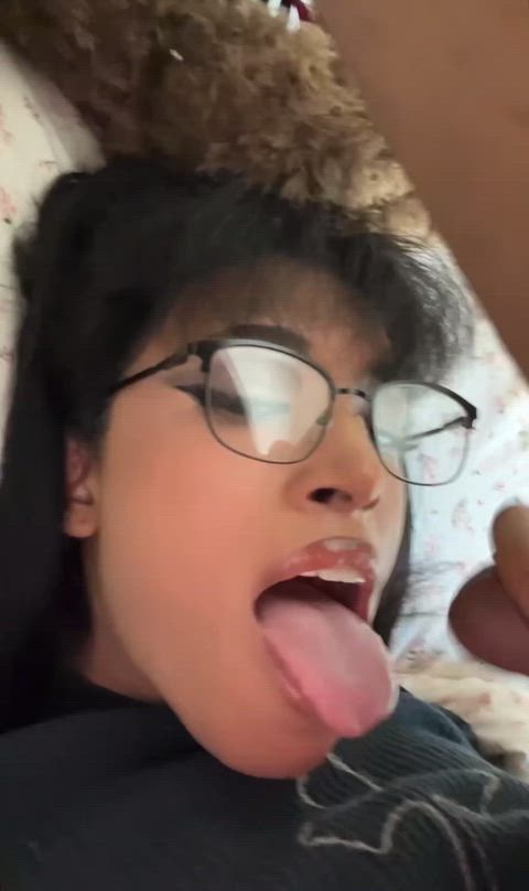Cum shower for sexy tgirl