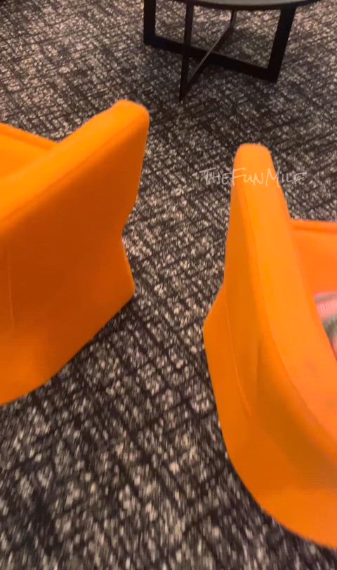 Nipples out in the lobby