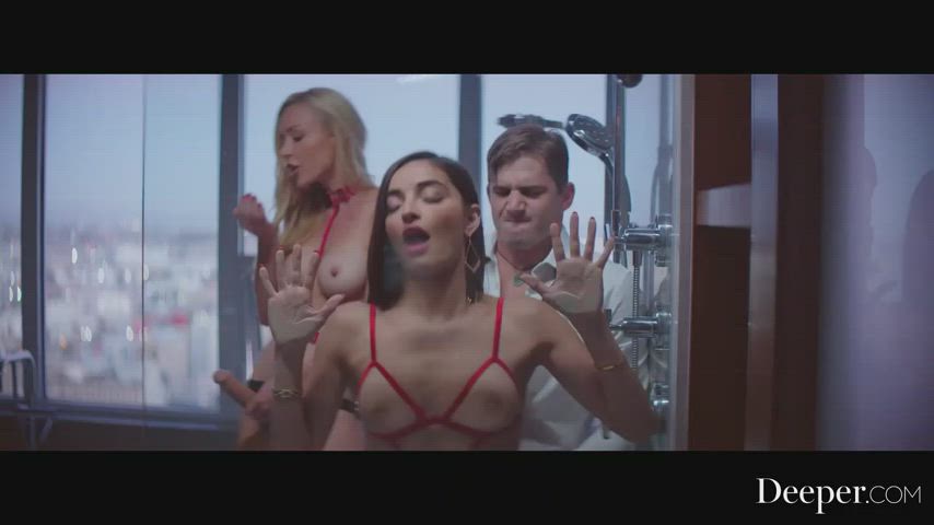 Emily Willis Shower Threesome Porn GIF by lmsyc80