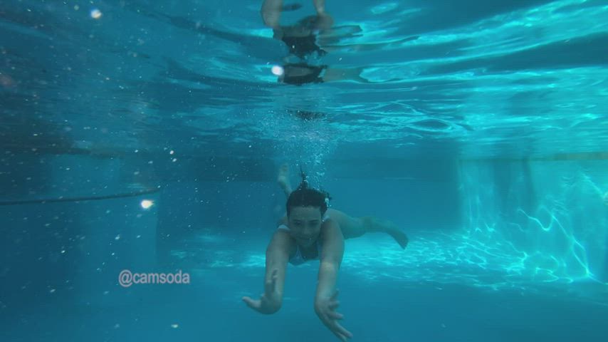 BBC Big Dick Blowjob Cock Cute Deepthroat Penis Pool Underwear Porn GIF by camsoda