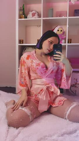 Japanese Kimono Pussy Spread Teen Porn GIF by cyberlycrush