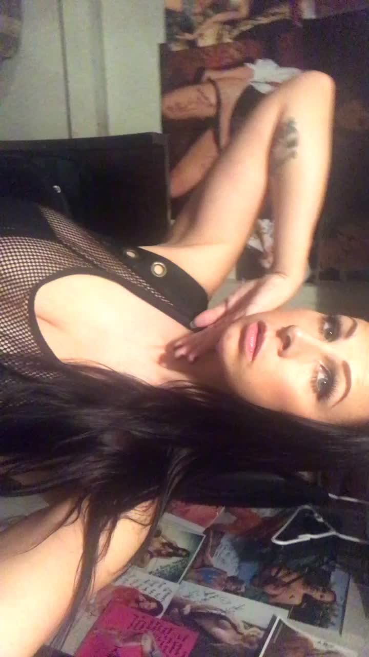 Gianna in black mesh
