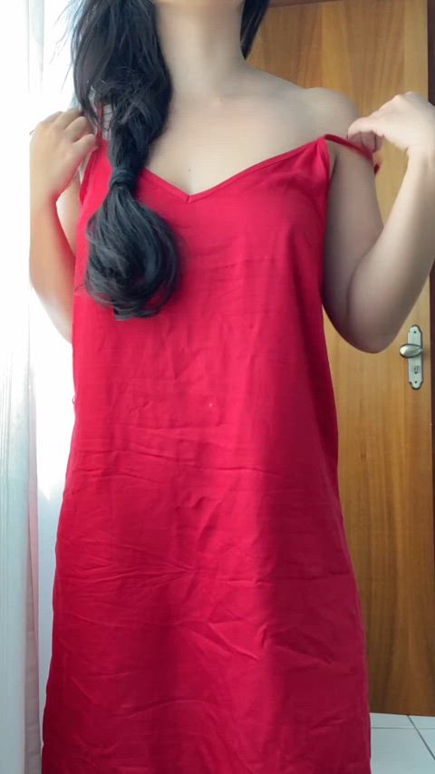Amateur Asian Big Tits Brunette Dress Latina Natural Tits Reveal Teen Undressing Porn GIF by hatsuzume