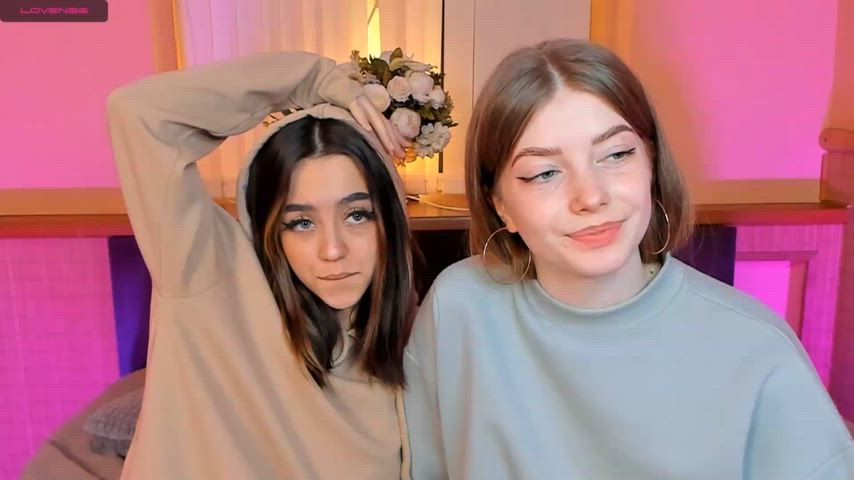 Horny couple making out!