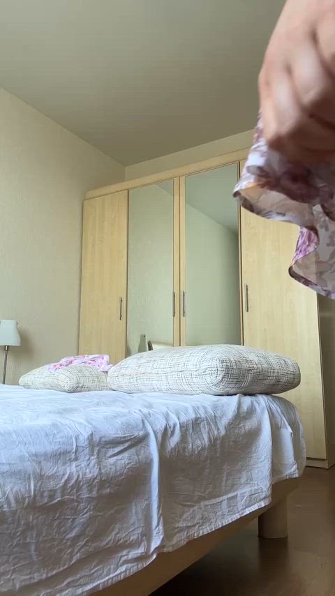 I will send a video to 19 random commenters wearing a skirt with her legs spread and no panties