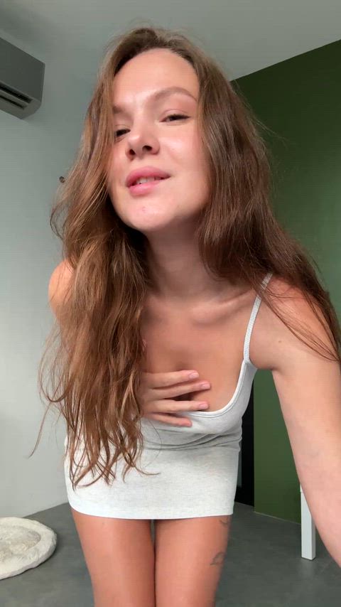 Beautiful Cute Dress Panties Petite Pussy Pussy Lips Russian Shaved Pussy Tight Pussy Porn GIF by immaybee3000