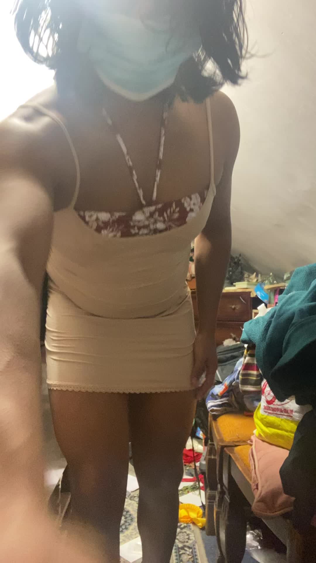 Revealing My Panties Under The Nightie Porn GIF by sissycdslut