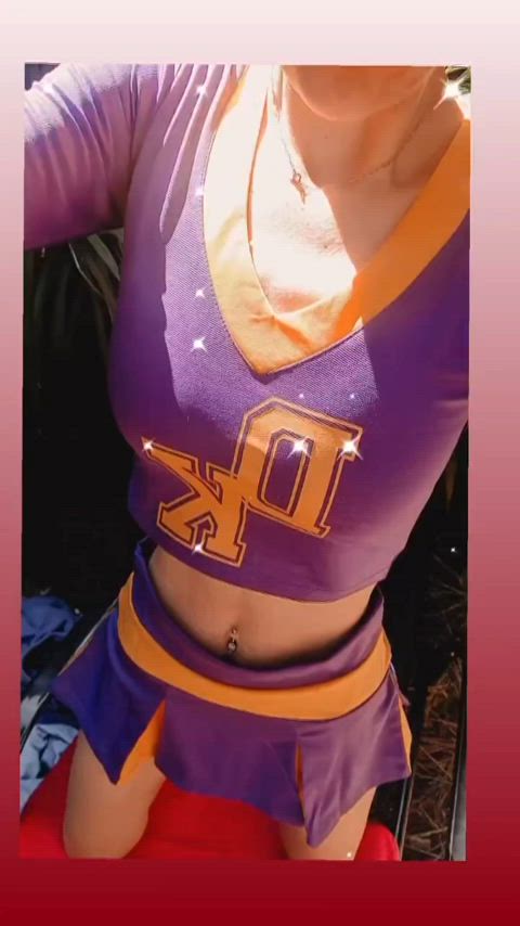 Can I be your slutty cheerleader?