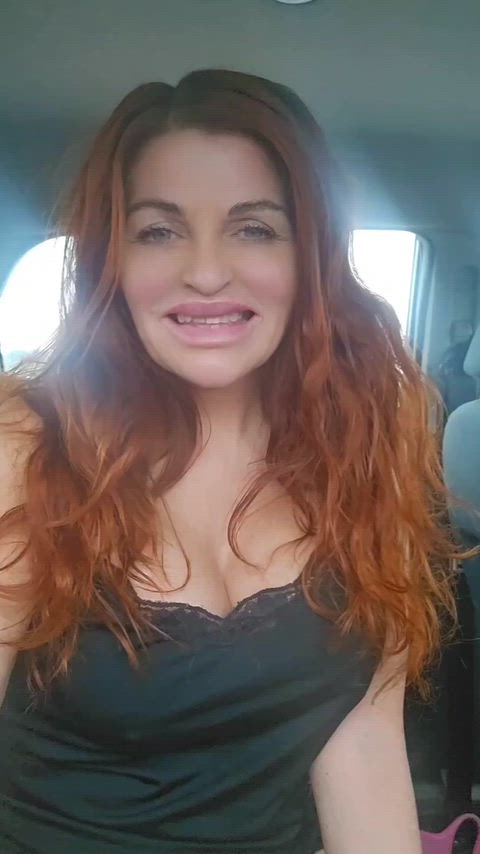 Mommy is horny again - I am playing in the backseat of my car