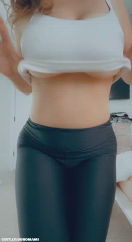 Amateur Big Tits Boobs Homemade Hotwife MILF Tits Titty Drop Porn GIF by duromami