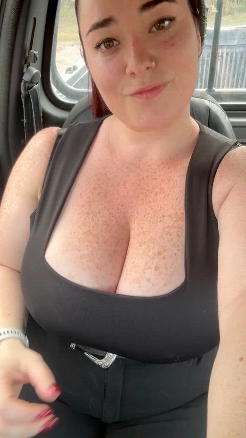 would u rish sucking my HUGE udders in the car?