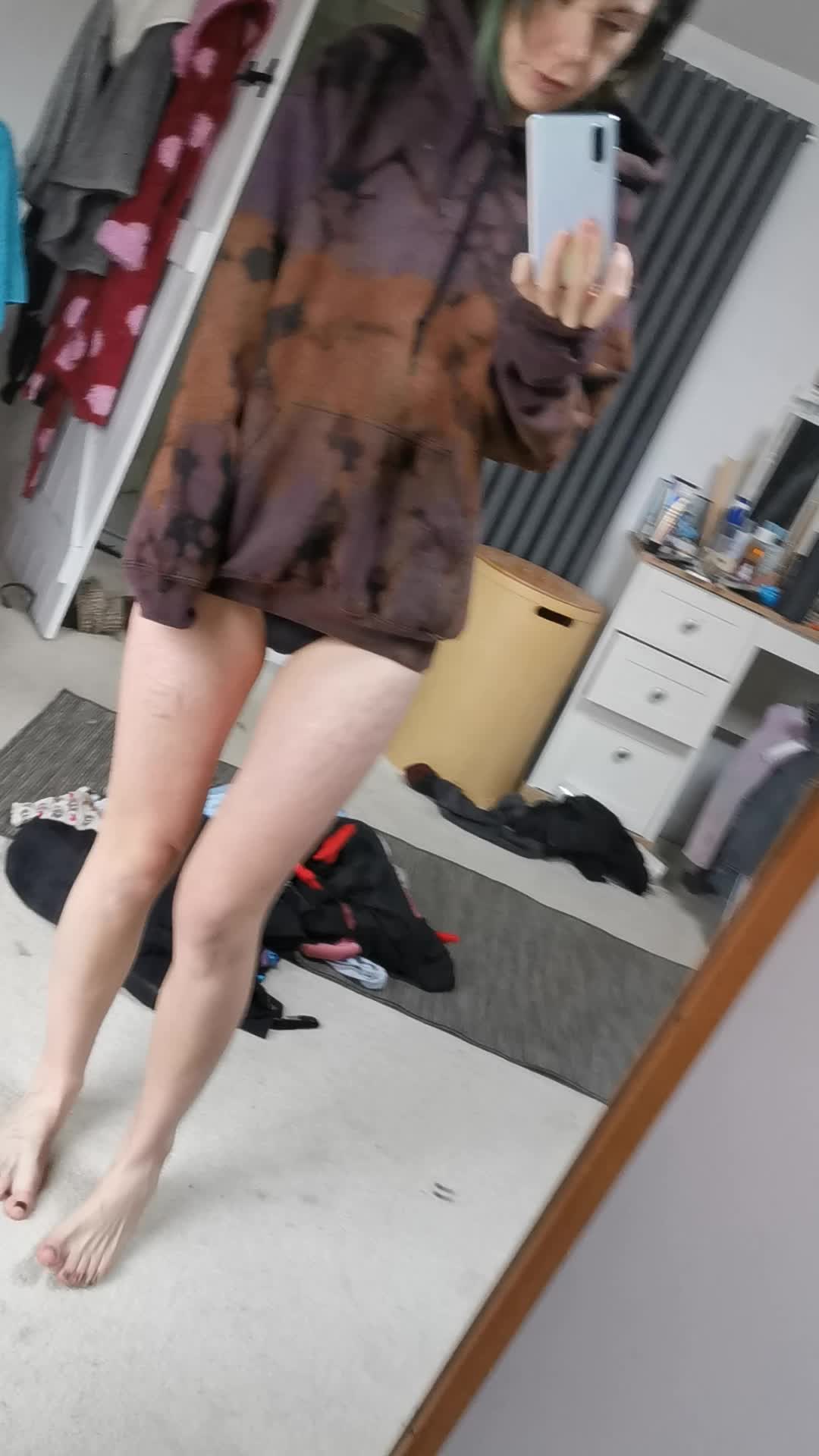 I got bored tidying up