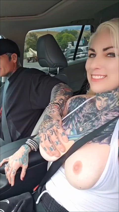 Got a little carried away in the car