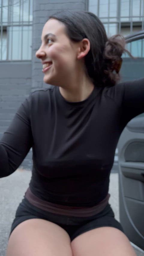 Flashing outside my bouldering gym I hope someone saw!