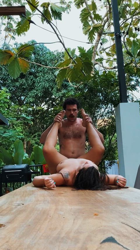 I love when he sucks my toes while fucking me