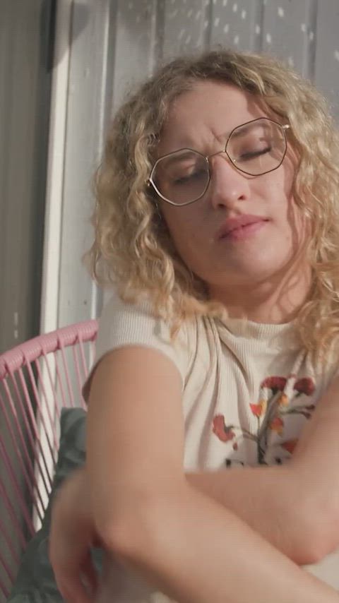 Blonde Flashing Hairy Lesbian Natural Tits Petite Teen Tits Porn GIF by ersties