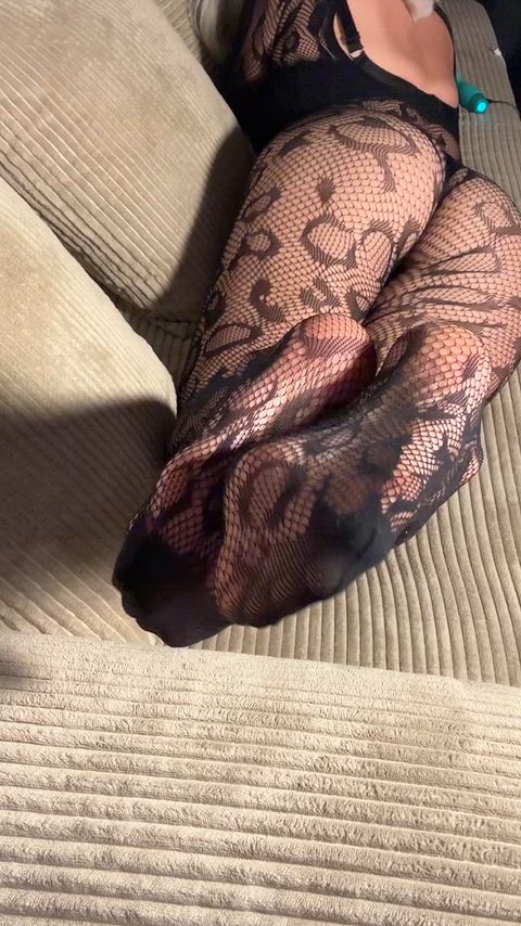 Fishnet Leggings Sexy Solo Stockings Porn GIF by lucifierragrand
