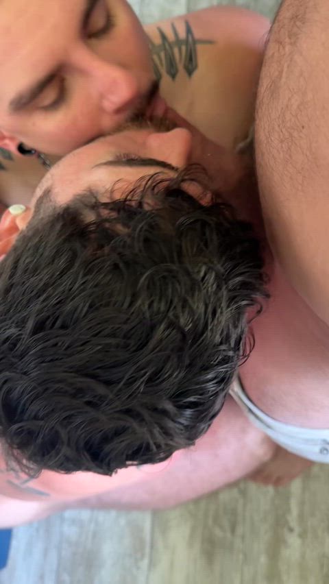 Me and my big bro sharing and sucking our homies nice cock