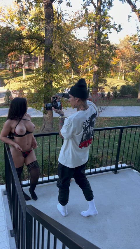 My neighbors either hate me or beat off while they watch…. Juries out