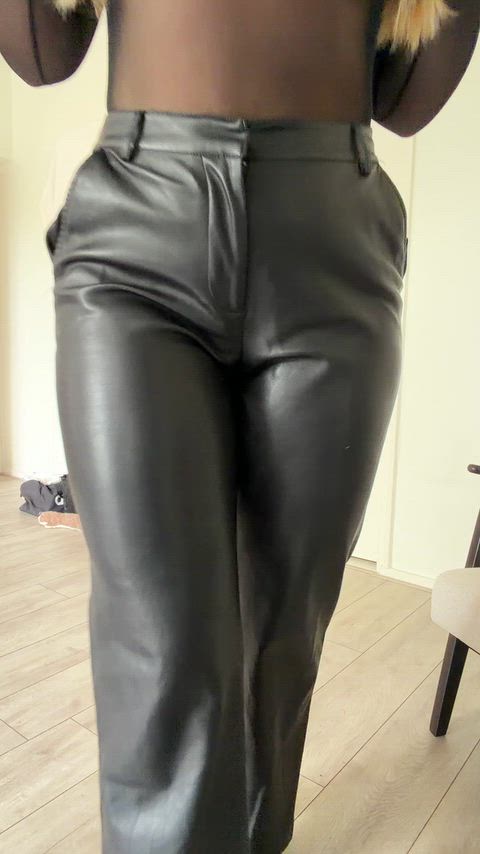 Leather Natural Natural Tits Sheer Clothes Porn GIF by xisabelcortezx
