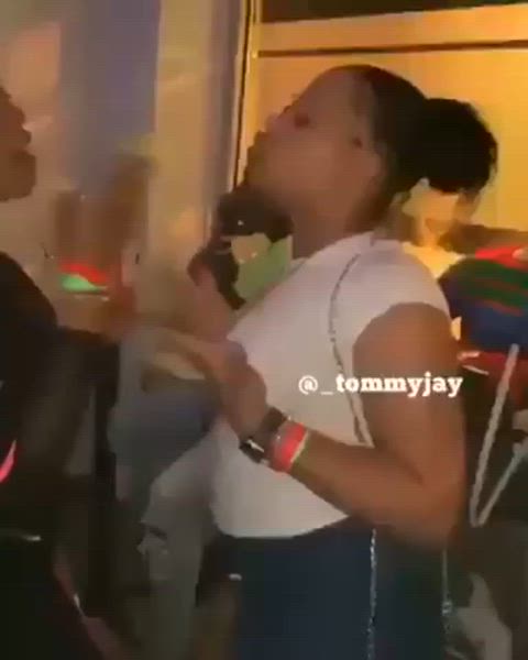 I hate watching black girls fight just make out instead