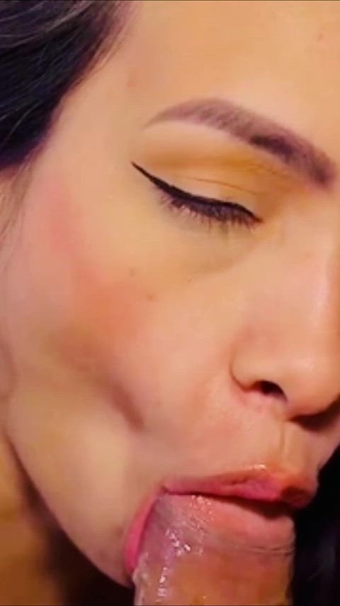 Amateur Blowjob Close Up Latina NSFW Solo Sucking Tease Teen Porn GIF by kcmindians