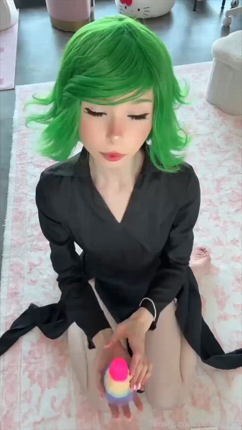 Anime Babe Cosplay Cute Dildo Goth Solo Sucking Teen Porn GIF by acela