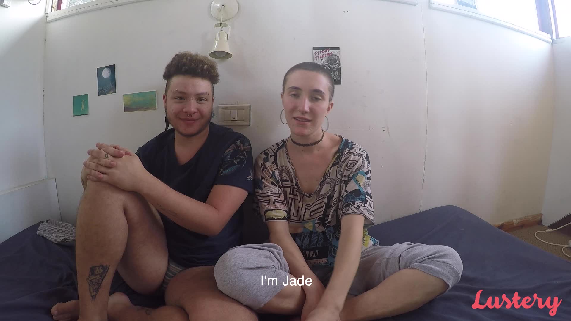 Lovely Non-Binary Couple At Home