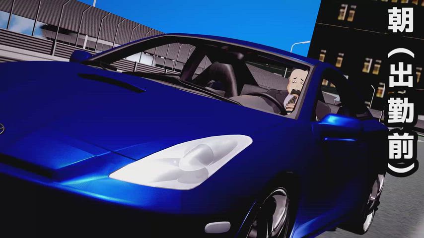 Yor and her boss testing the autopilot