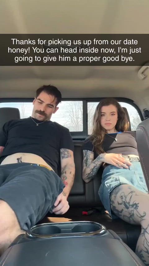 Gave him head in the car and kissed bf later
