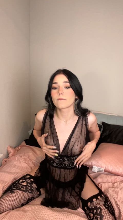 My best black lingerie on my sexy body