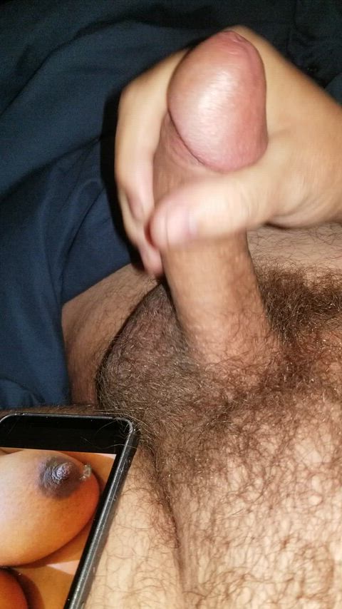 Was it the tits or her begging for it that made me cum harder?