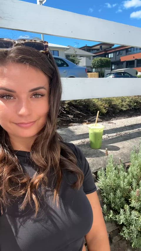 Tribute my natural, soft tits 💦🍒 (and I might post them more often..🤭)