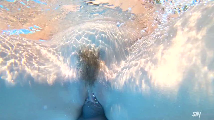 Quick dip in the pool