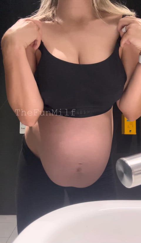 MILF Pregnant Toilet Porn GIF by thefunmilf